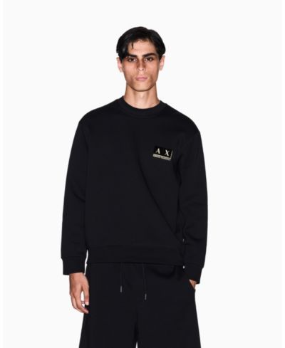 Мужской свитшот A|X Armani Exchange Gold Logo Center Chest Graphic Crewneck