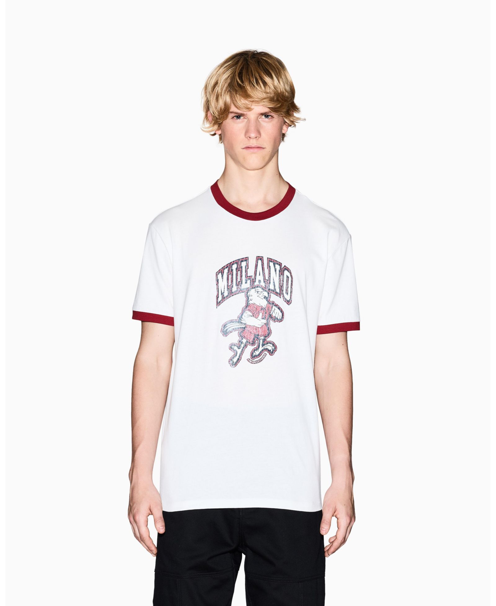 A|X Armani Exchange Men's Retro Milano Eagle T-Shirt
