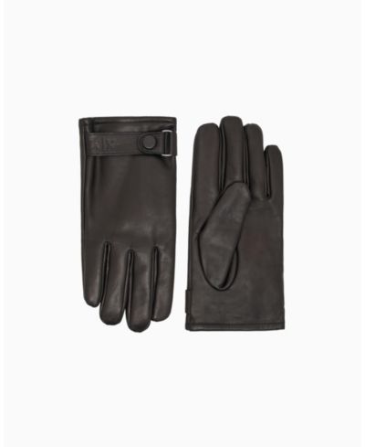 A|X Armani Exchange Мужские перчатки из кожи ягненка