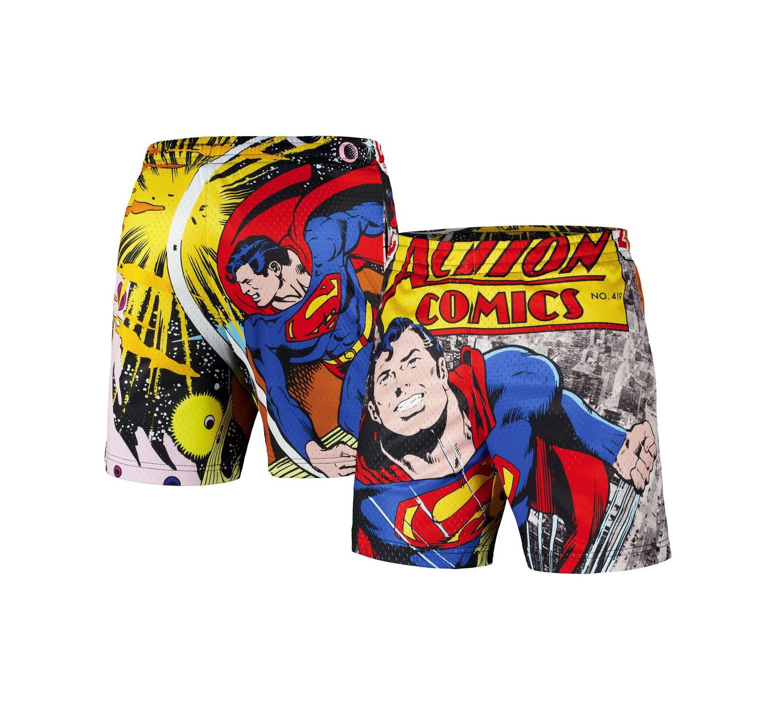 Lids Men's Black Superman Big Print Mesh Shorts
