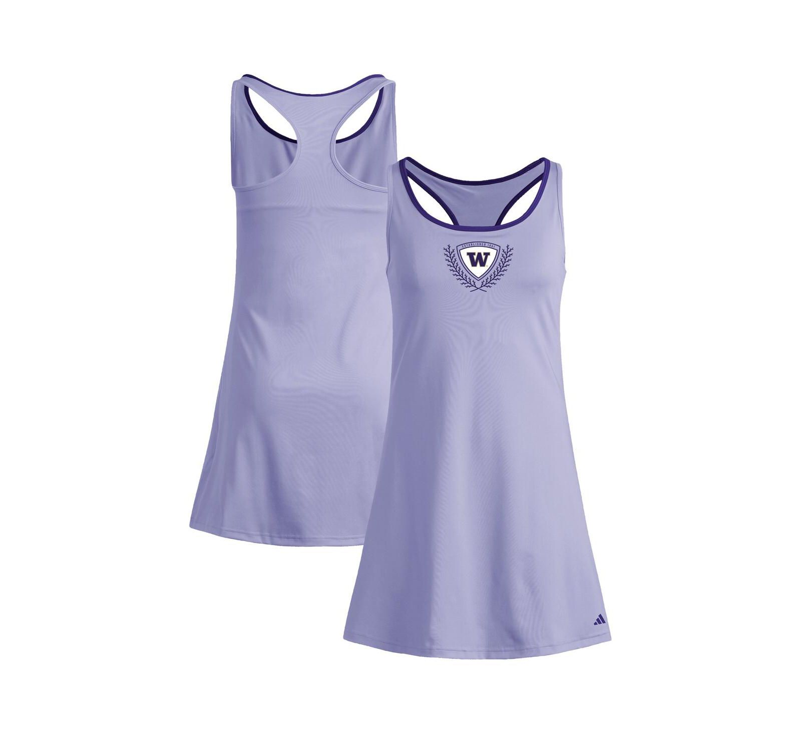 Adidas Women's Purple Washington Huskies Spring Fling Active Racerback Skort Dress