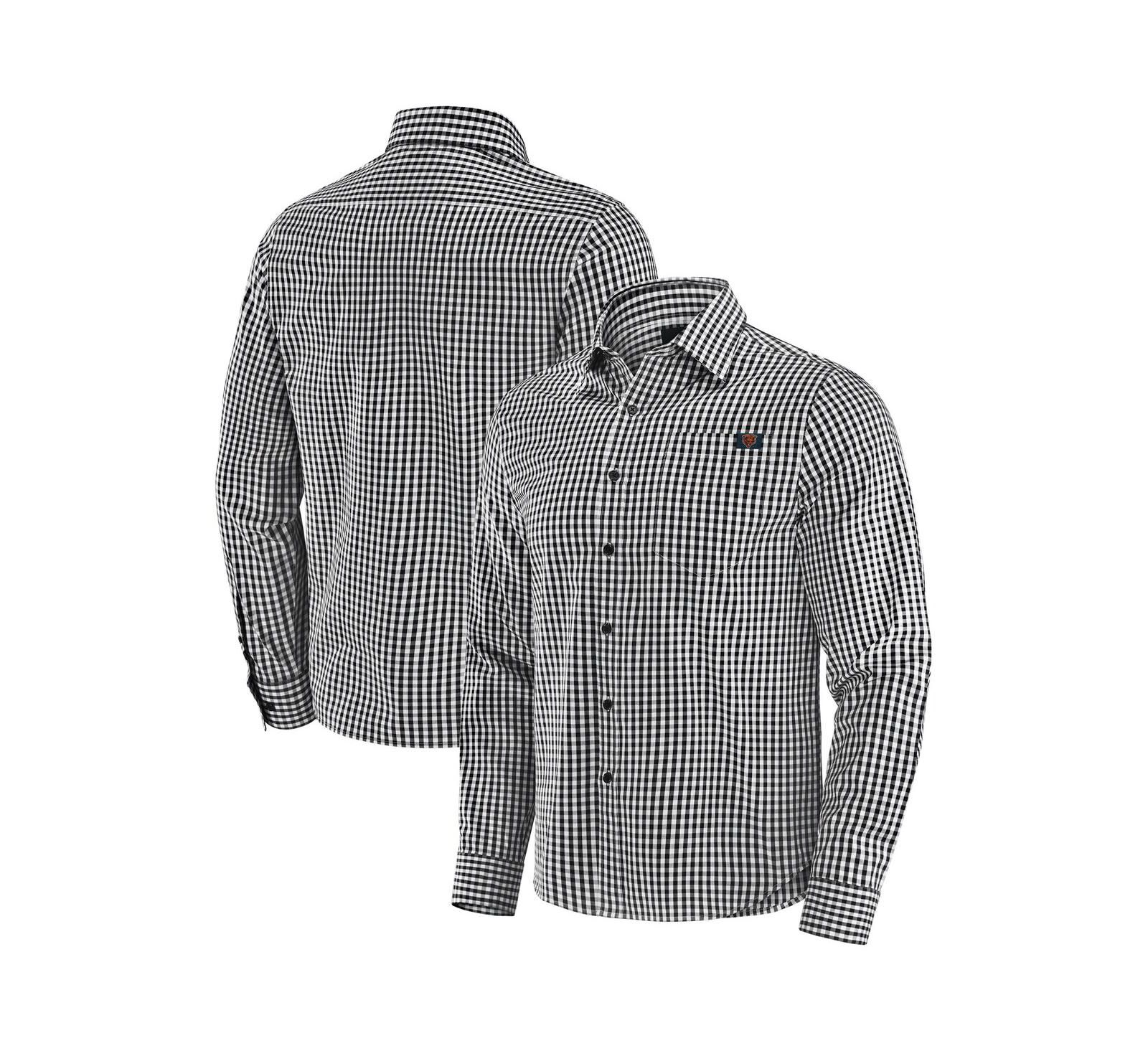 J. Palmer Men's Black Chicago Bears Dual Threat Long Sleeve Button-Up Shirt
