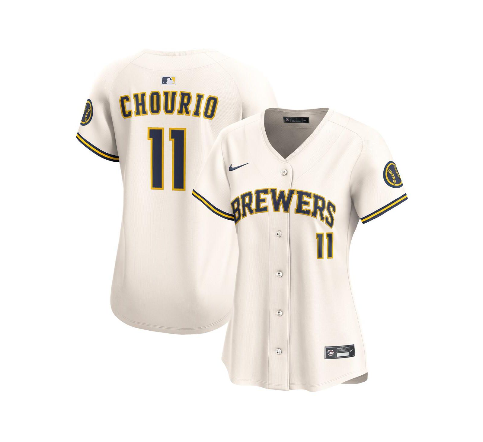 Женская джерси Nike Jackson Chourio Milwaukee Brewers