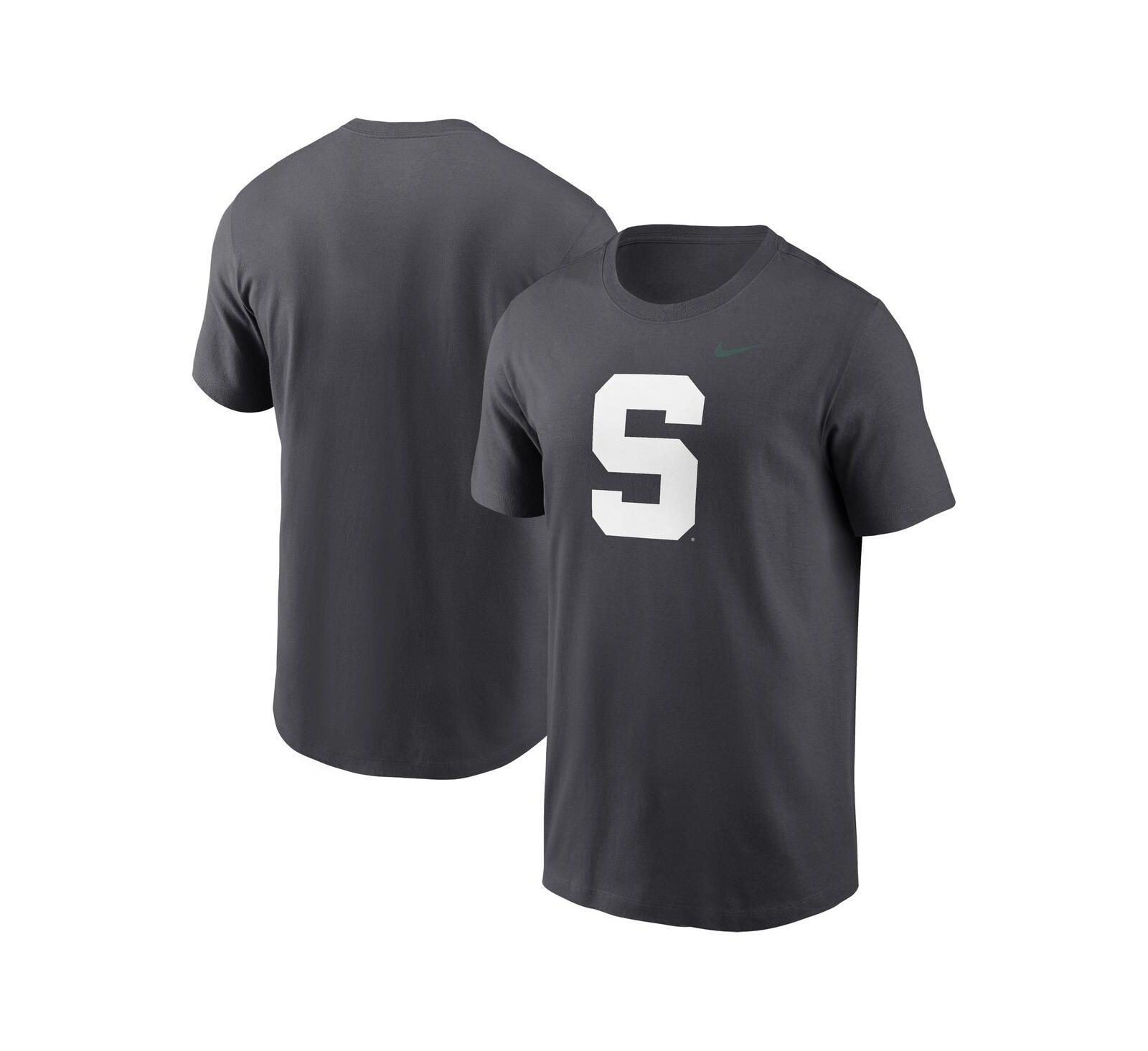 Nike Мужская футболка Nike Michigan State Spartans Primetime Alternate Logo, цвет Anthracite