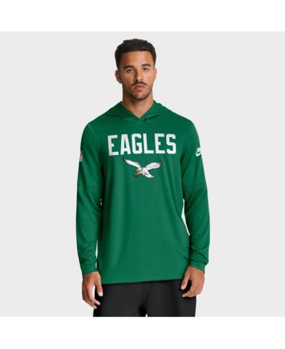 Мужское лонгслив-худи Nike Kelly Green Philadelphia Eagles Performance