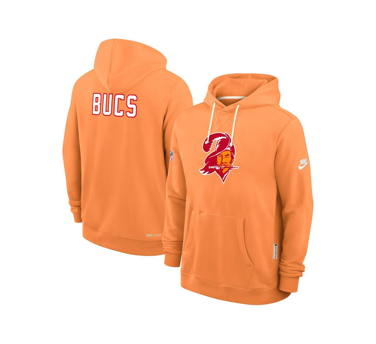 Мужское худи Nike Tampa Bay Buccaneers Sideline Offensive Set Play Performance оранжевого цвета