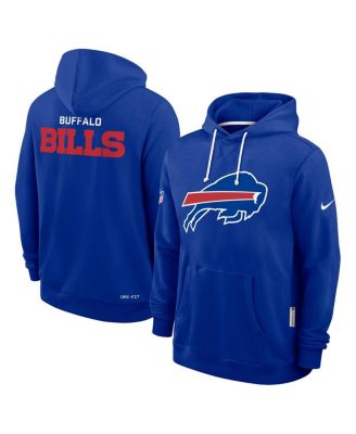 Мужская толстовка Nike Royal Buffalo Bills Sideline Initial Home Performance Pullover Hoodie