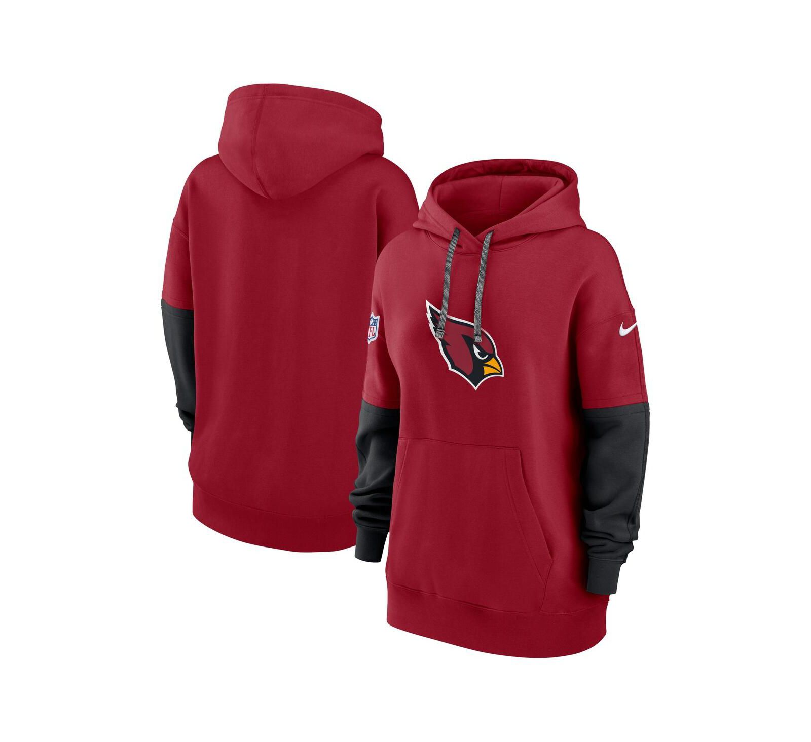 Nike Женское худи Arizona Cardinals 2024 Sideline Essential Fleece Pullover, кардинал-красный
