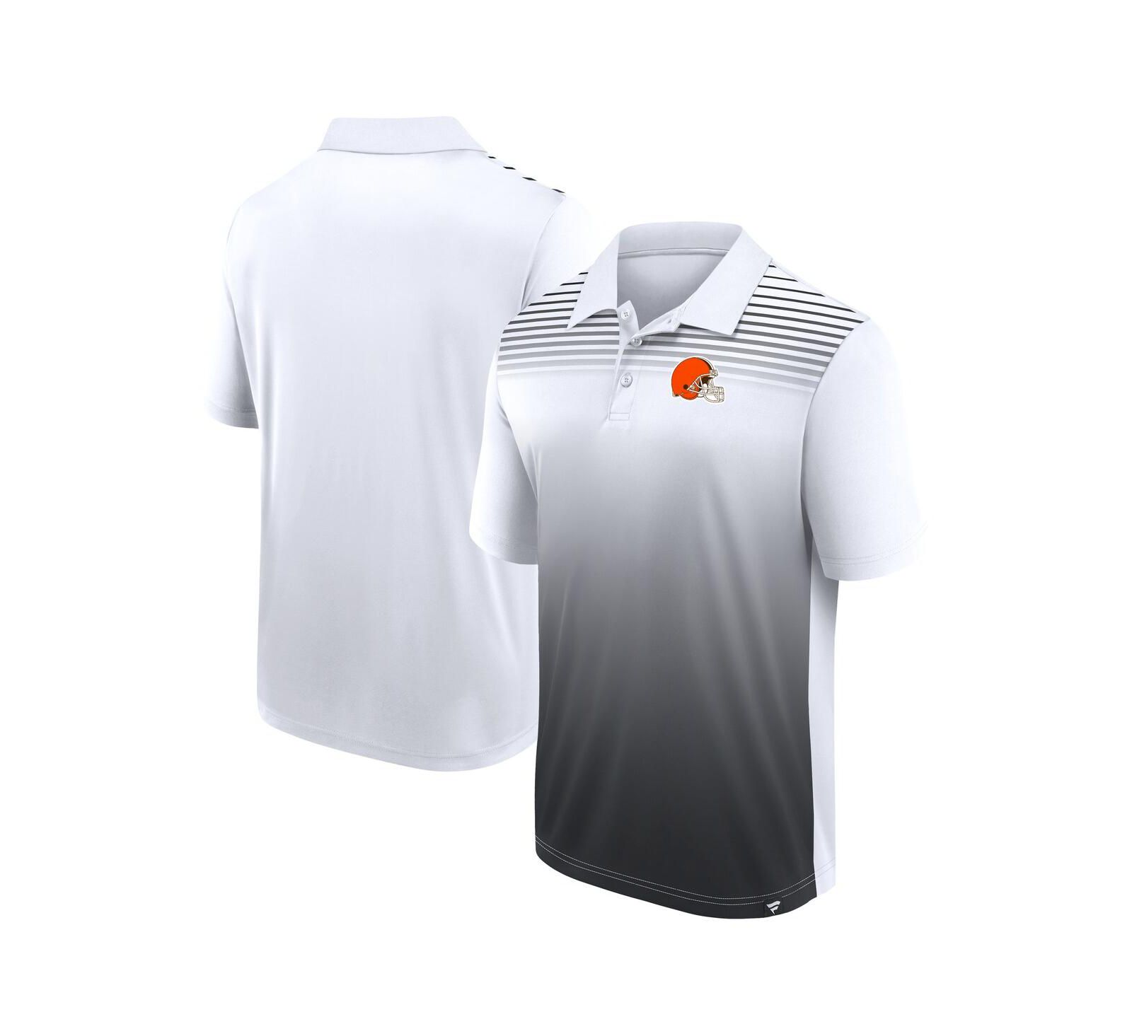 Logo Athletic Men's White Cleveland Browns Sandlot Game Polo Shirt