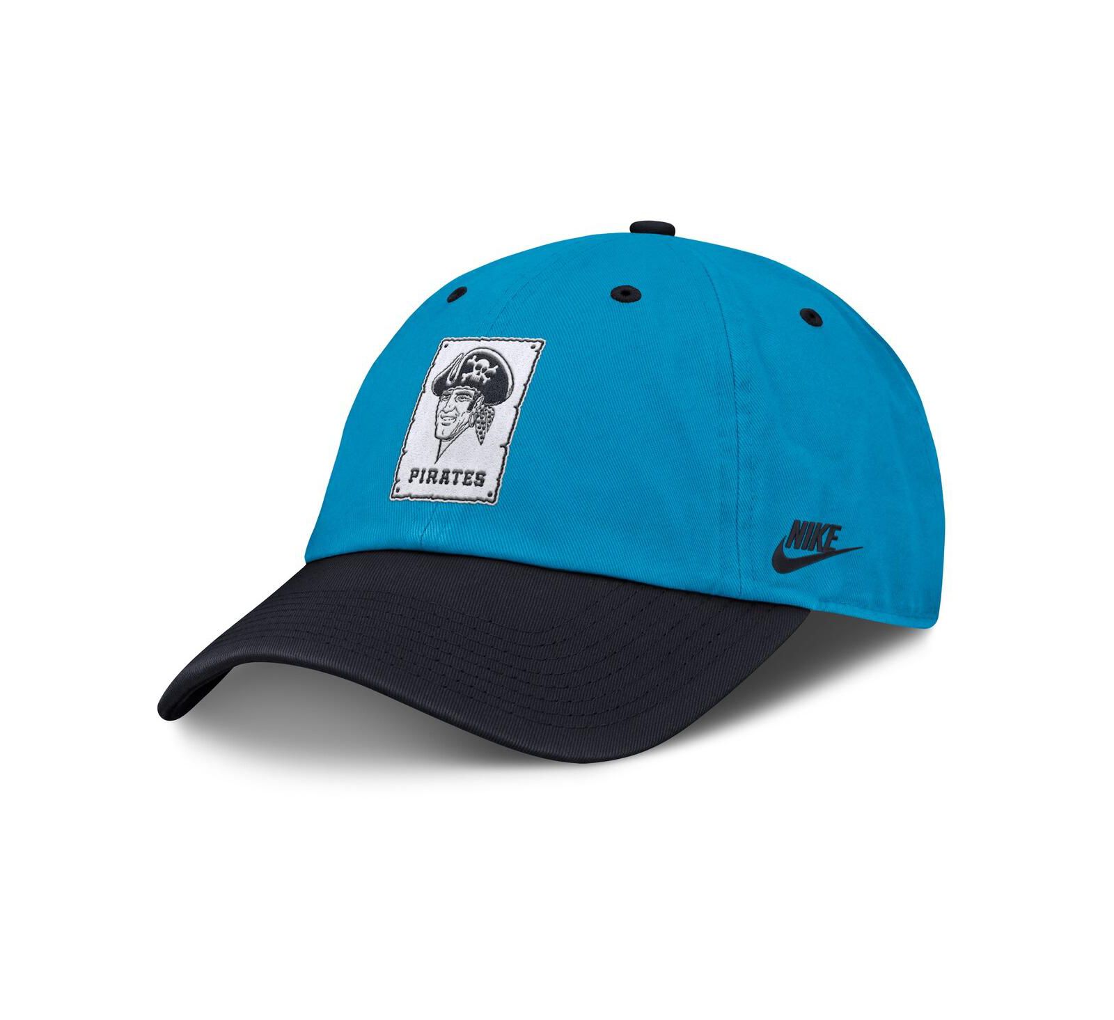 Мужская кепка Nike Blue/Navy Pittsburgh Pirates Neon 90s Club Adjustable