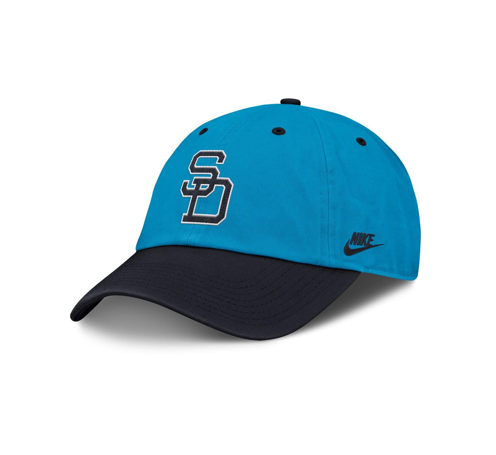 Мужская кепка Nike Blue/Navy San Diego Padres Neon 90s Club Adjustable