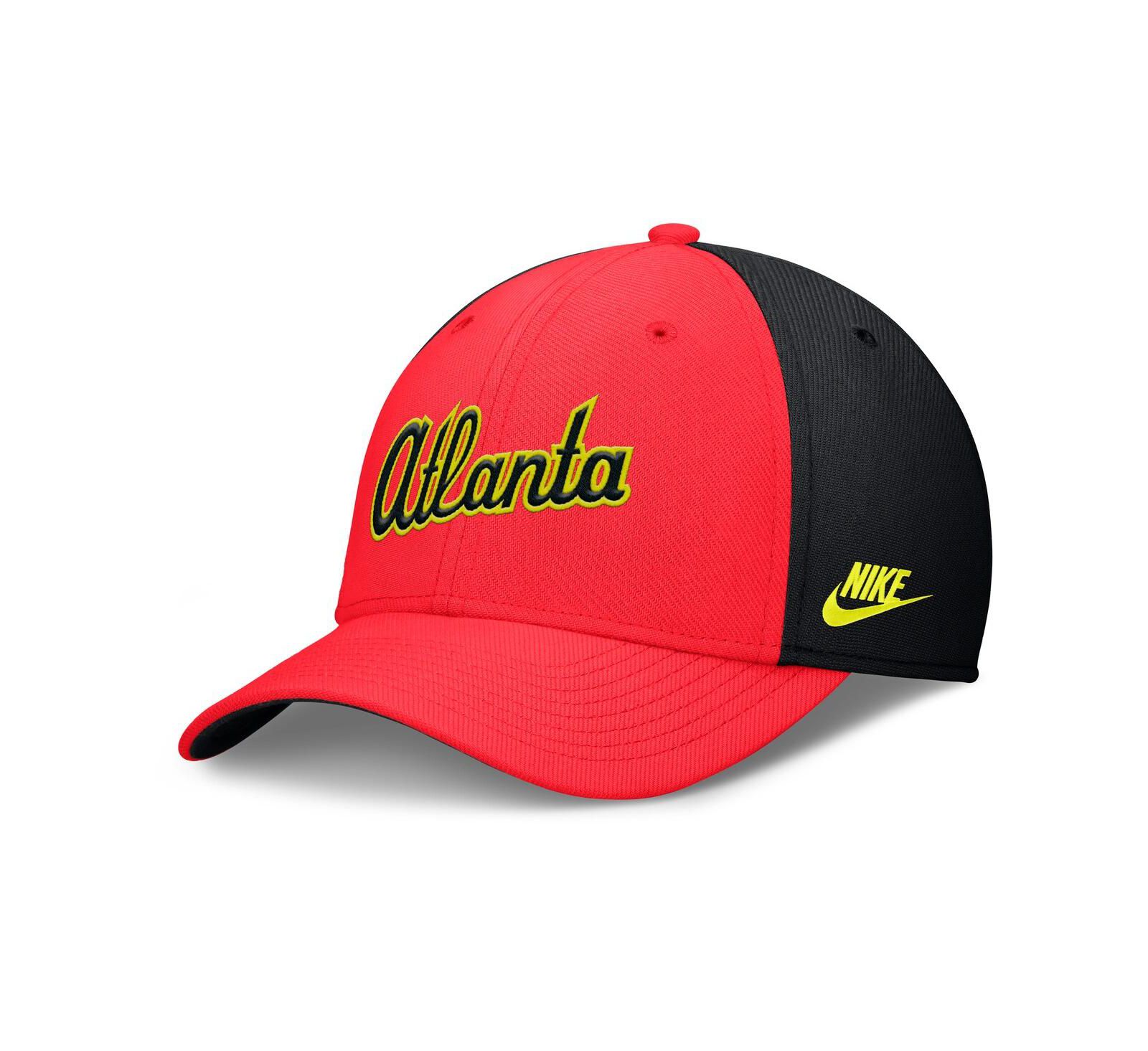 Nike мужская кепка Atlanta Braves Neon 90s Rise Swoosh Flex