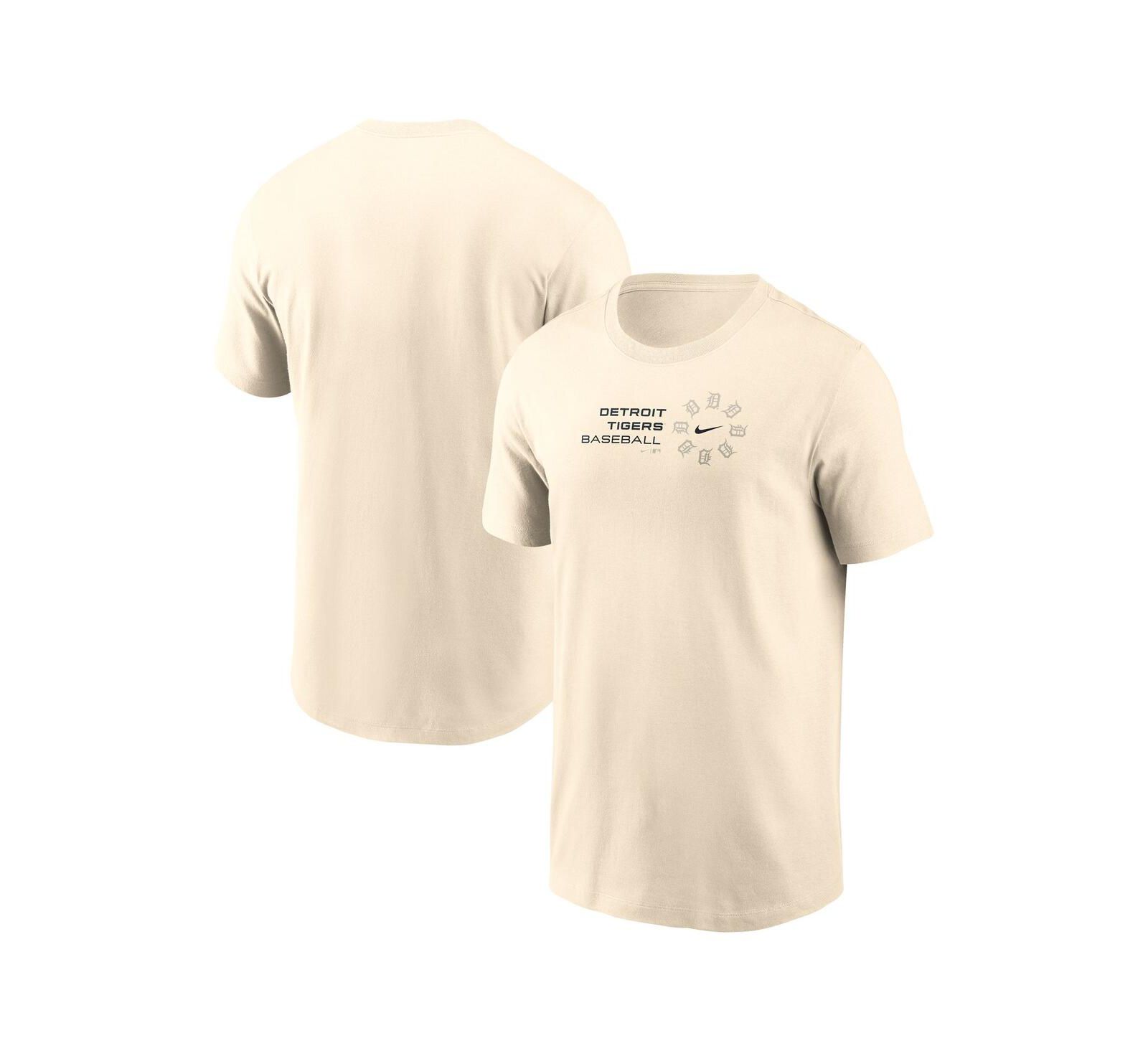 Nike Men's Natural Detroit Tigers Pinwheel Lockup T-Shirt