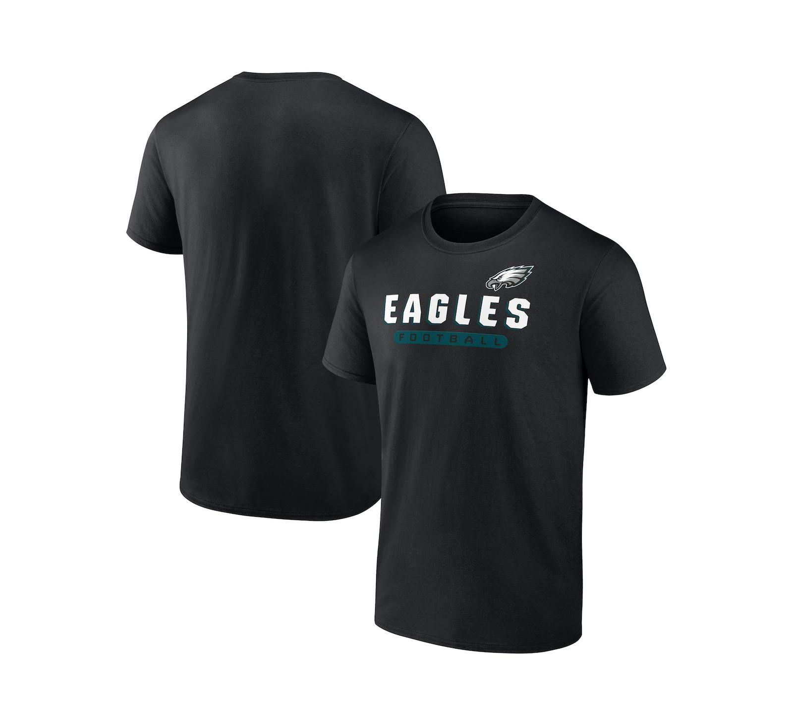 Мужская футболка Fanatics Mto Label Philadelphia Eagles Spirit, черная