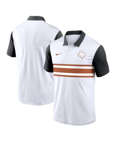 Поло Nike Men's White/Black Texas Longhorns Athletic Prep Alt Logo Vapor Performance