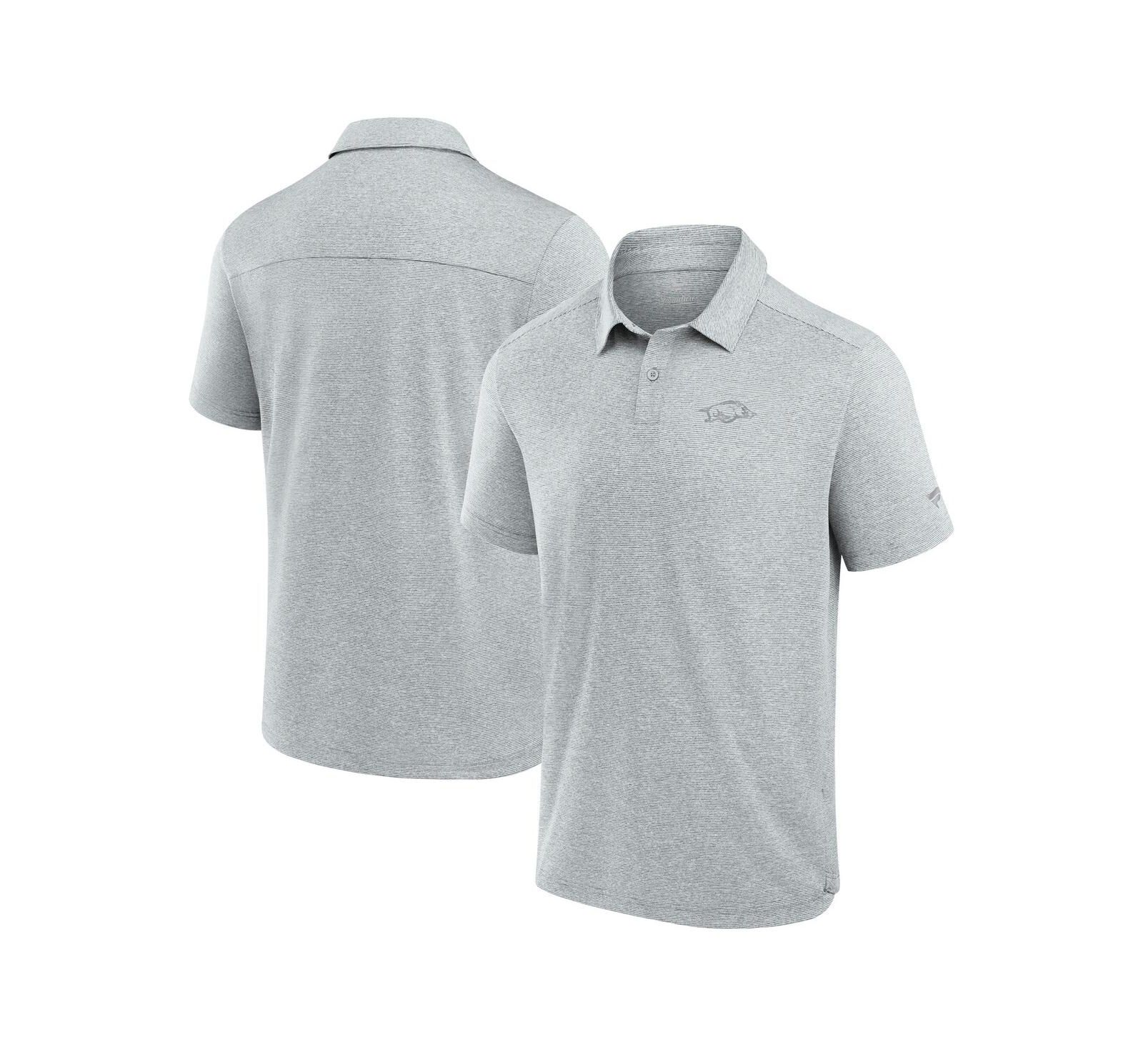 Fanatics Men's Gray Arkansas Razorbacks Performance Polo Shirt