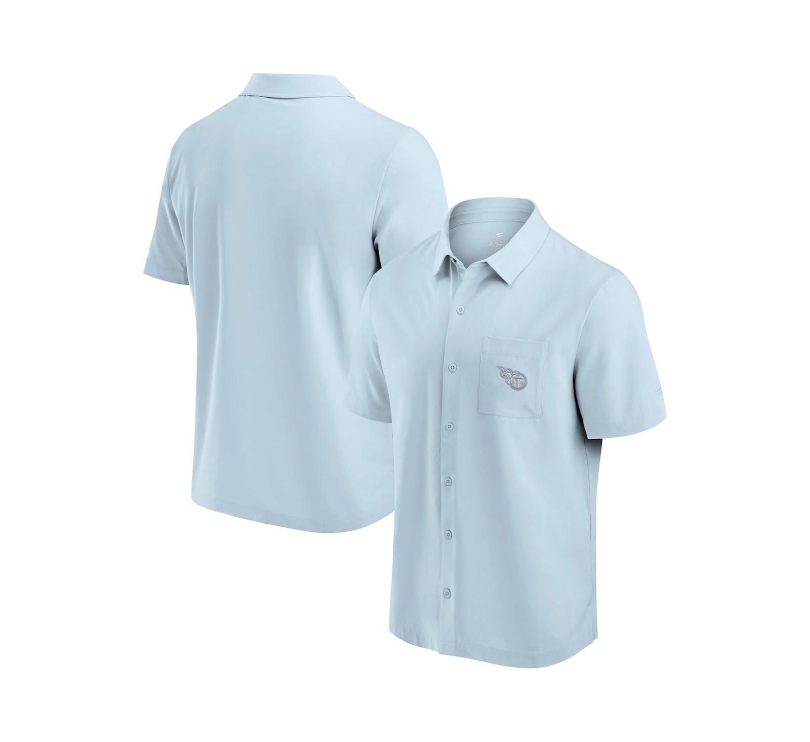 Fanatics Мужская рубашка Tennessee Titans Front Office Button-Up светло-голубого цвета