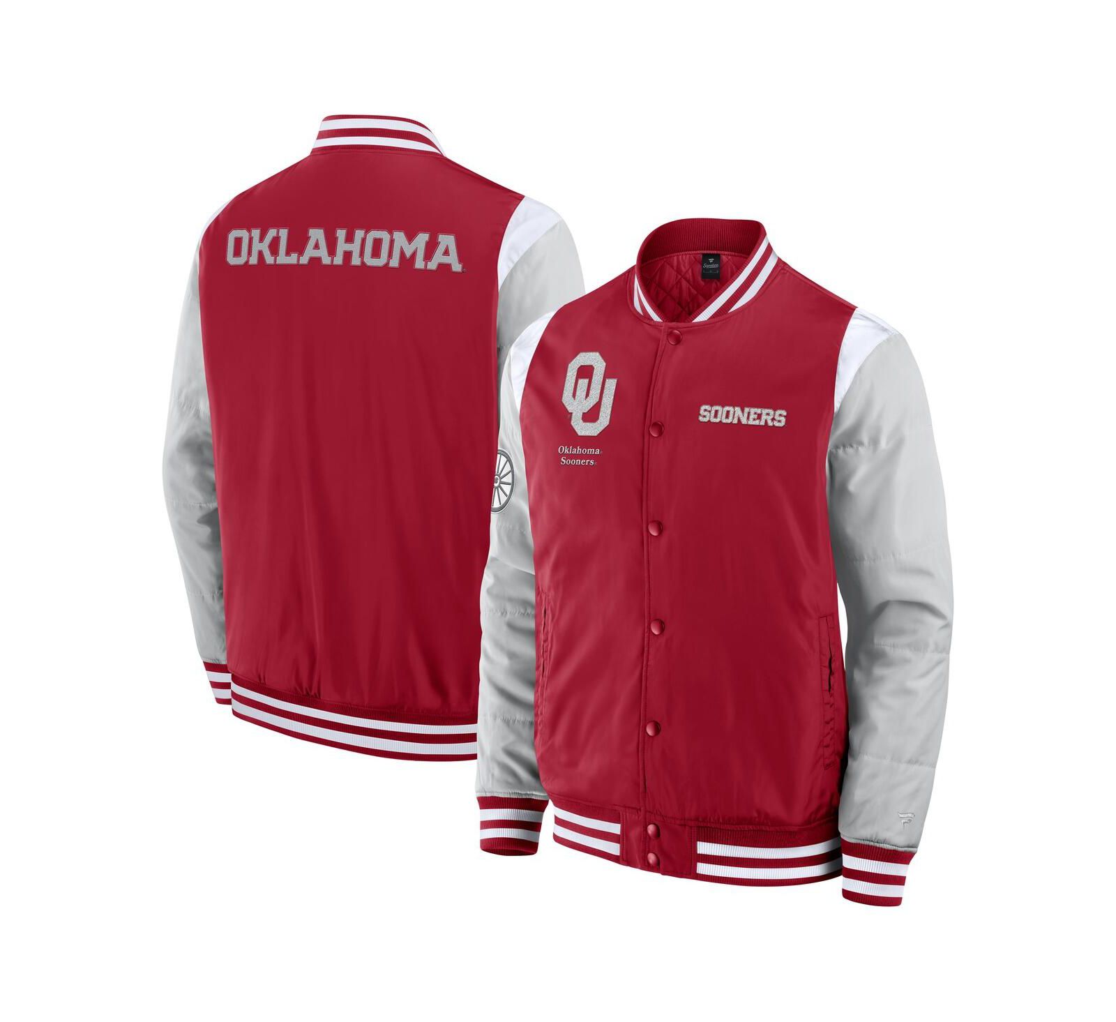 Fanatics Men's Crimson Oklahoma Sooners Elements Elite Full-Snap Jacket