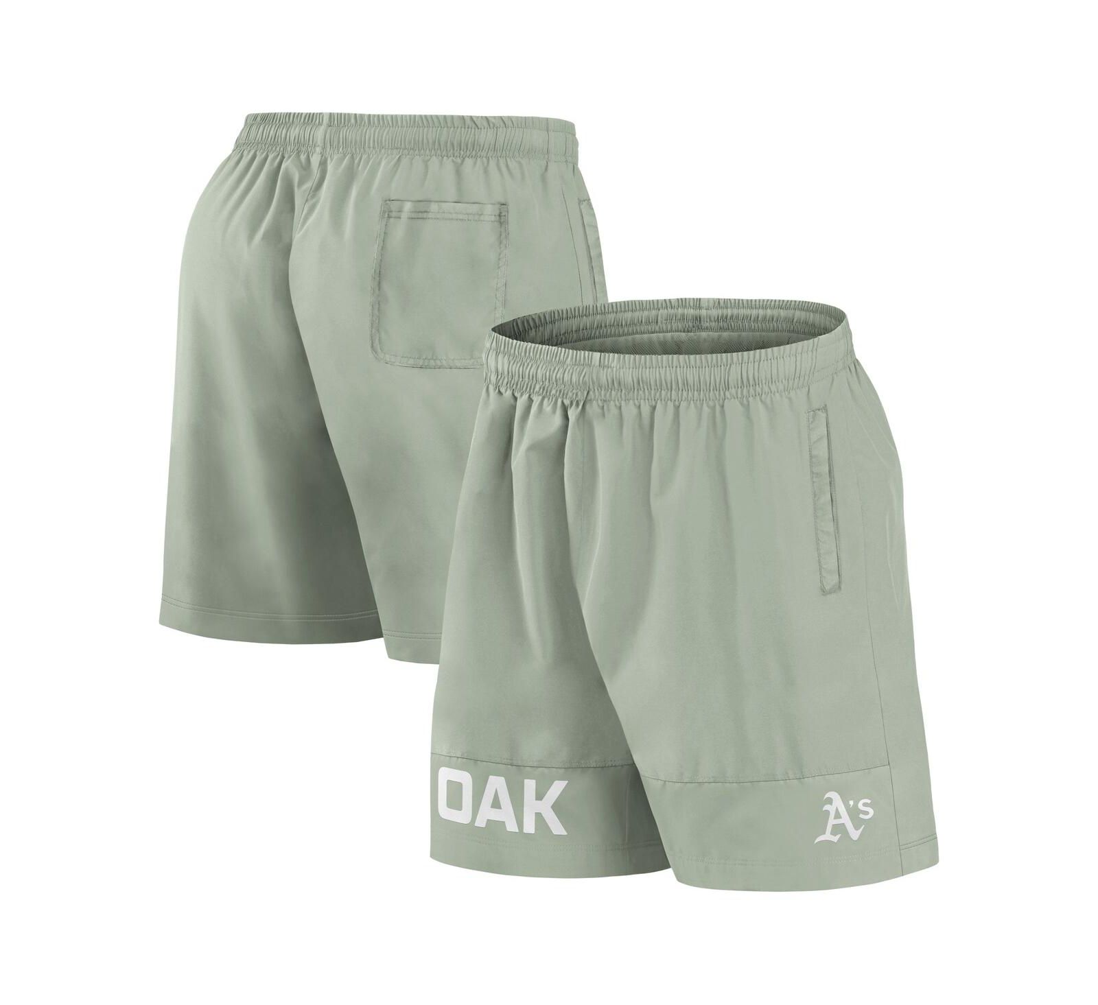 Fanatics Men's Green Oakland Athletics Elements Swim Shorts