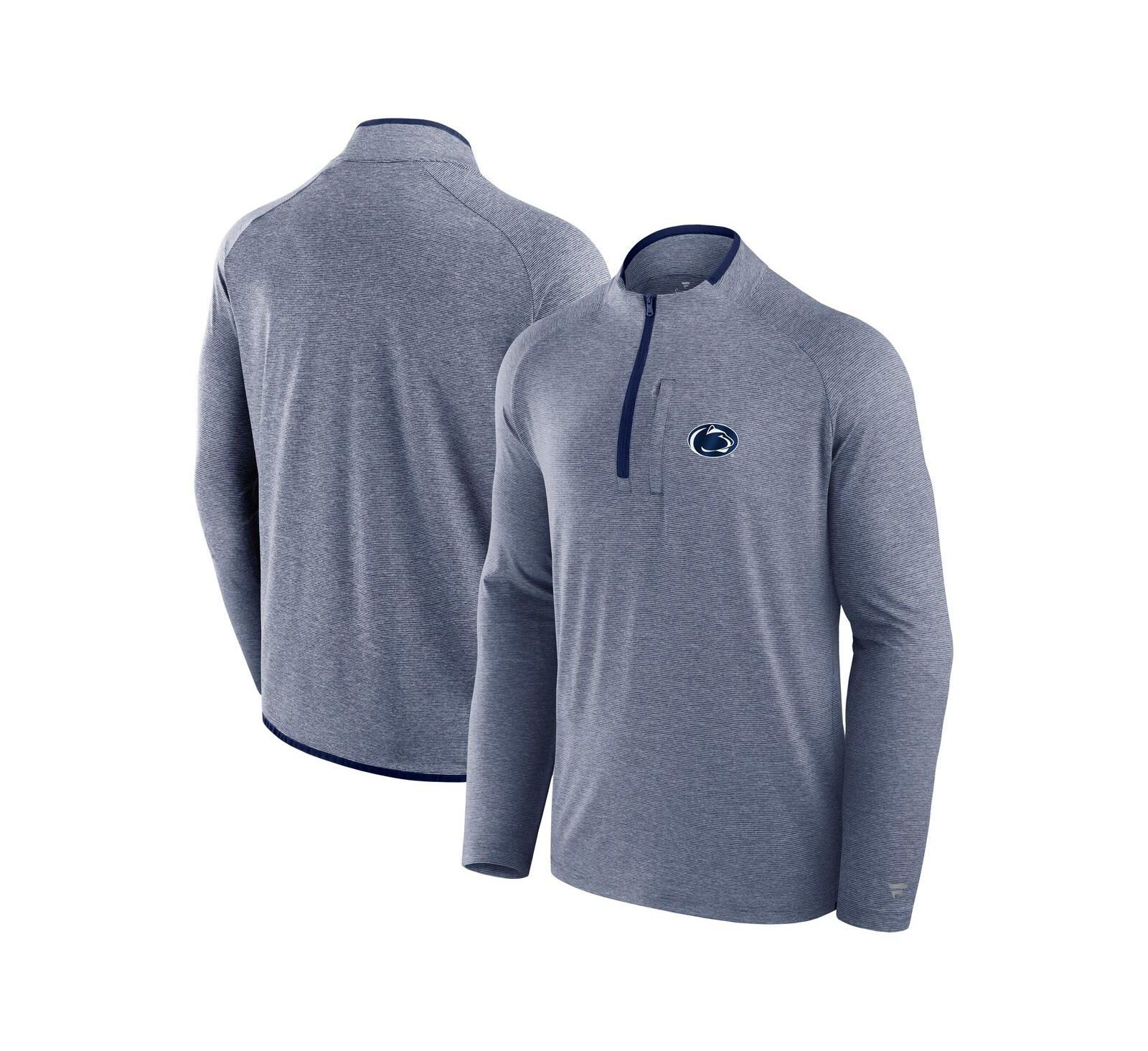 Fanatics Men's Navy Penn State Nittany Lions Mock Neck Half-Zip Pullover Jacket