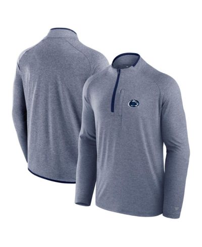 Мужская куртка Fanatics Navy Penn State Nittany Lions Mock Neck Half-Zip Pullover Jacket