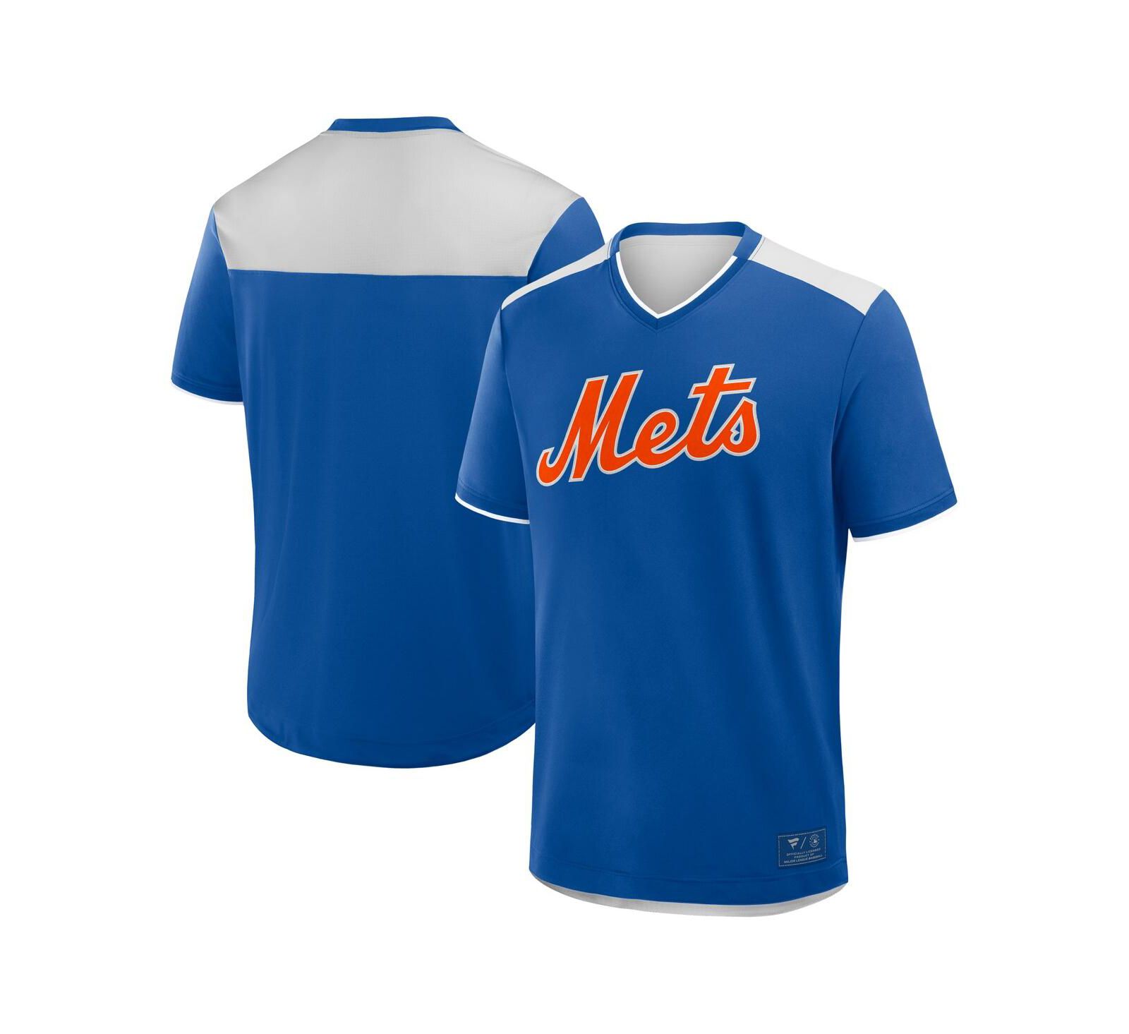 Fanatics Мужская футболка New York Mets Walk Off V-Neck Royal