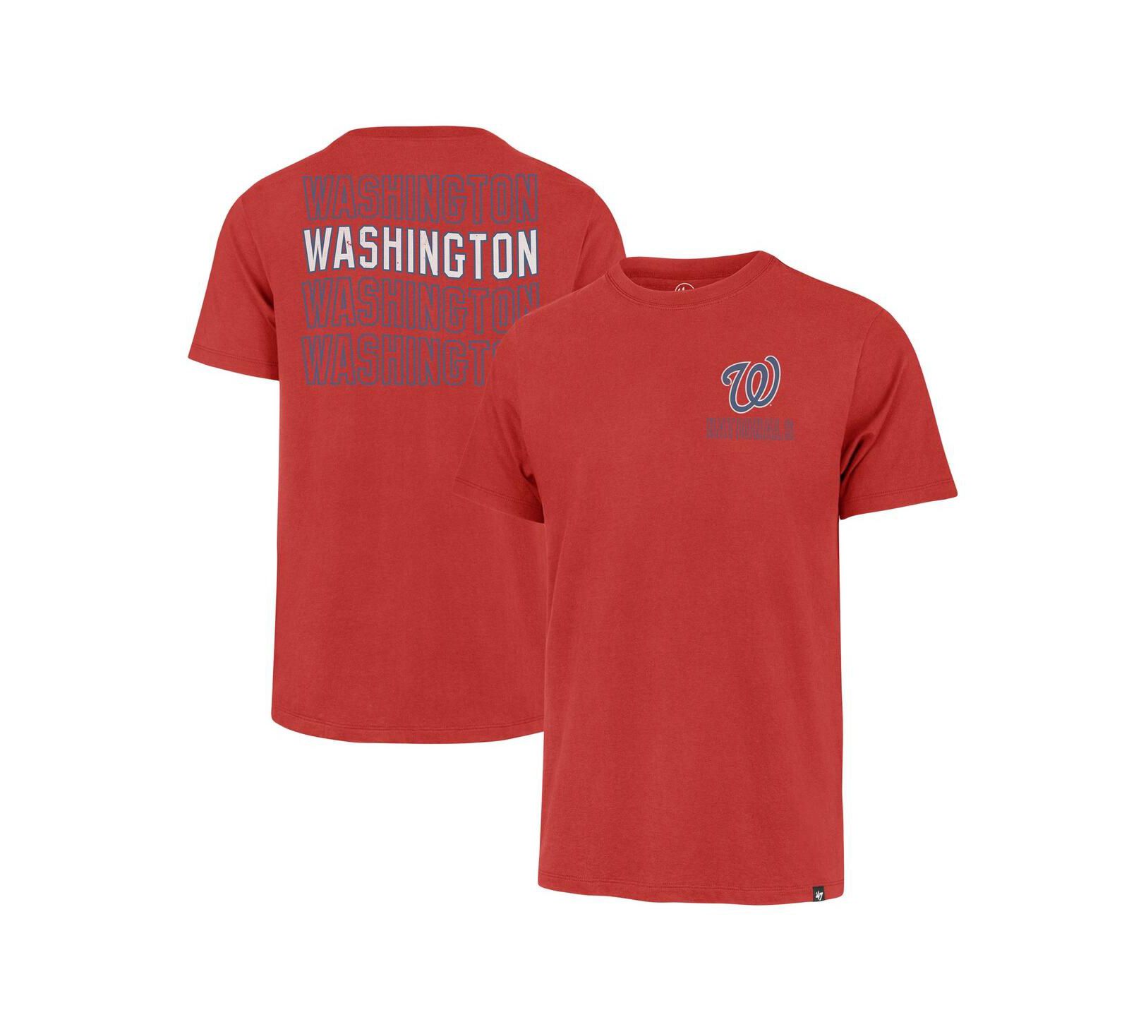 Мужская футболка '47 Brand Red Washington Nationals Hang Back Franklin