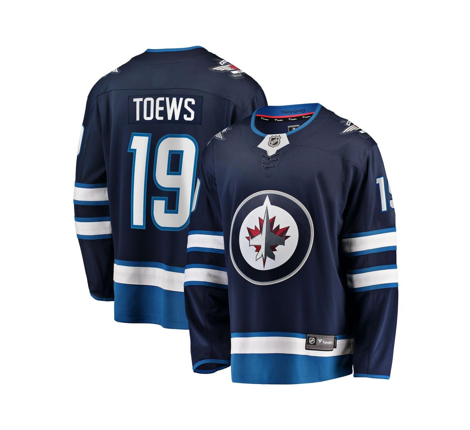 Мужская джерси Fanatics Jonathan Toews Winnipeg Jets Home Breakaway