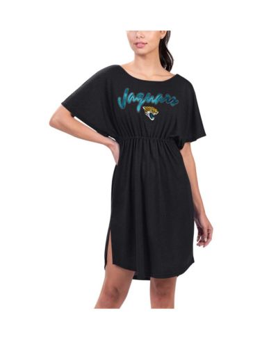 G-III 4Her by Carl Banks Women's Black Jacksonville Jaguars Versus Swim Cover-Up