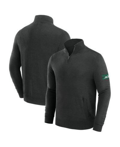 Мужской джемпер J. Palmer Black New York Jets Franchise Quarter-Zip