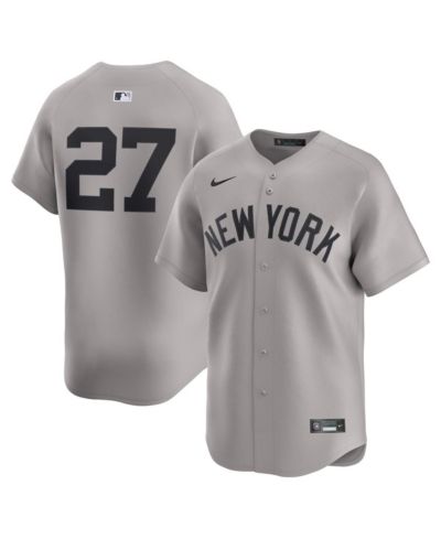 Nike Men's Giancarlo Stanton Gray New York Yankees Road Limited Player Jersey