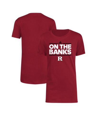 Детская футболка Adidas Scarlet Rutgers Scarlet Knights Basic Dassler