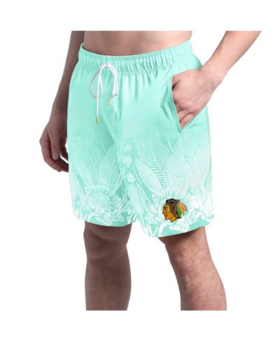 Margaritaville Men's Mint Chicago Blackhawks Lagoon Fiesta Swim Shorts