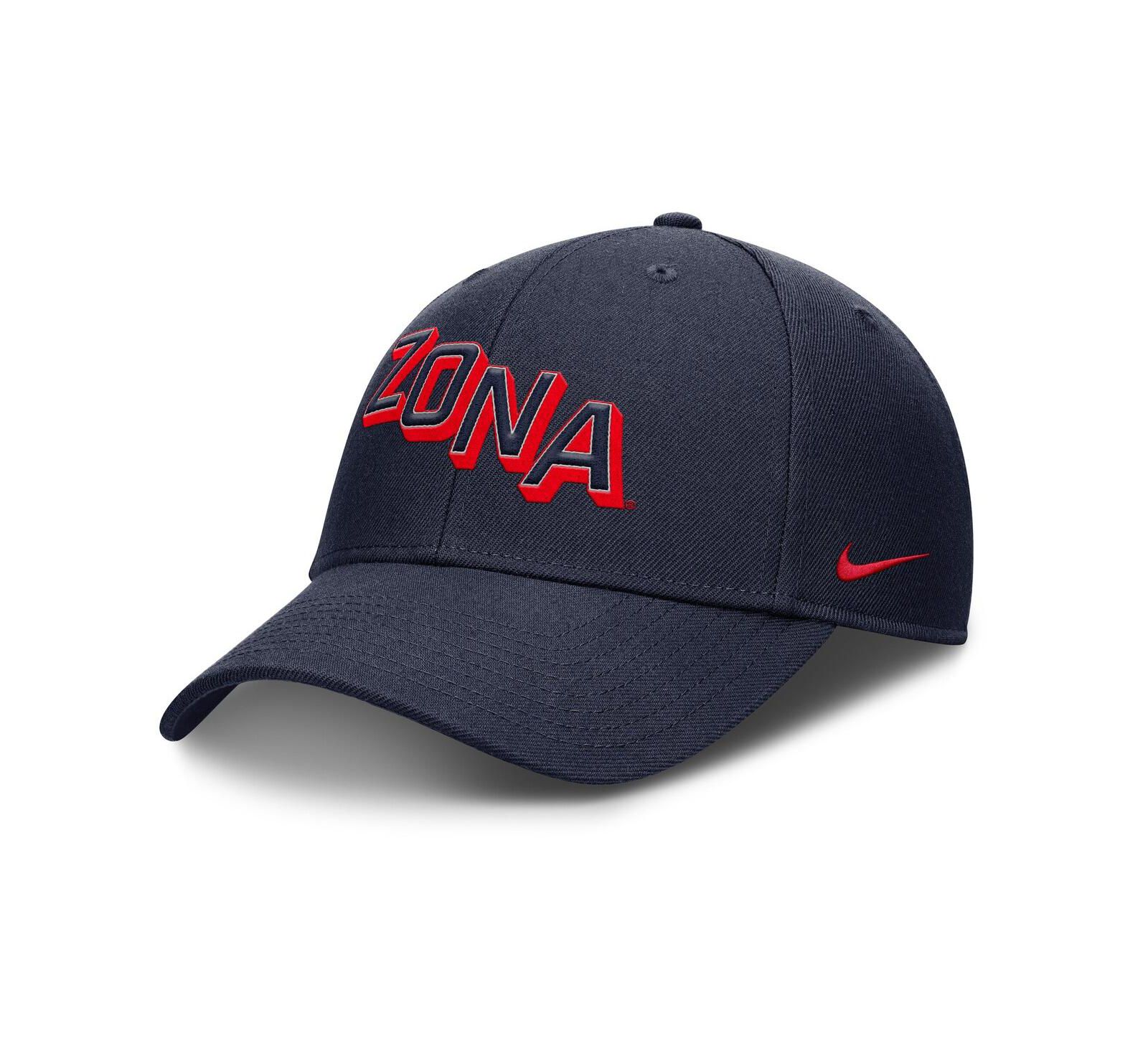 Nike Men's Navy Arizona Wildcats Slanted Primetime Rise Performance Adjustable Hat