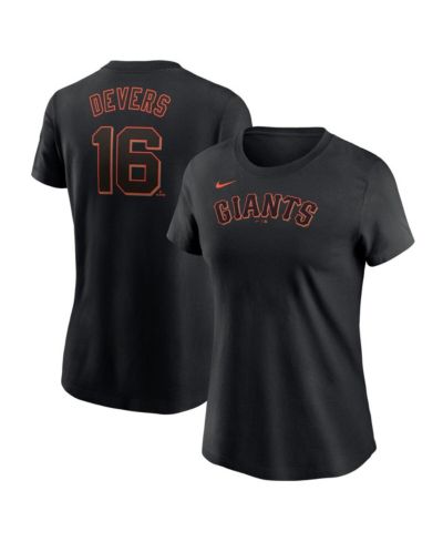 Женская футболка Nike Rafael Devers Black San Francisco Giants