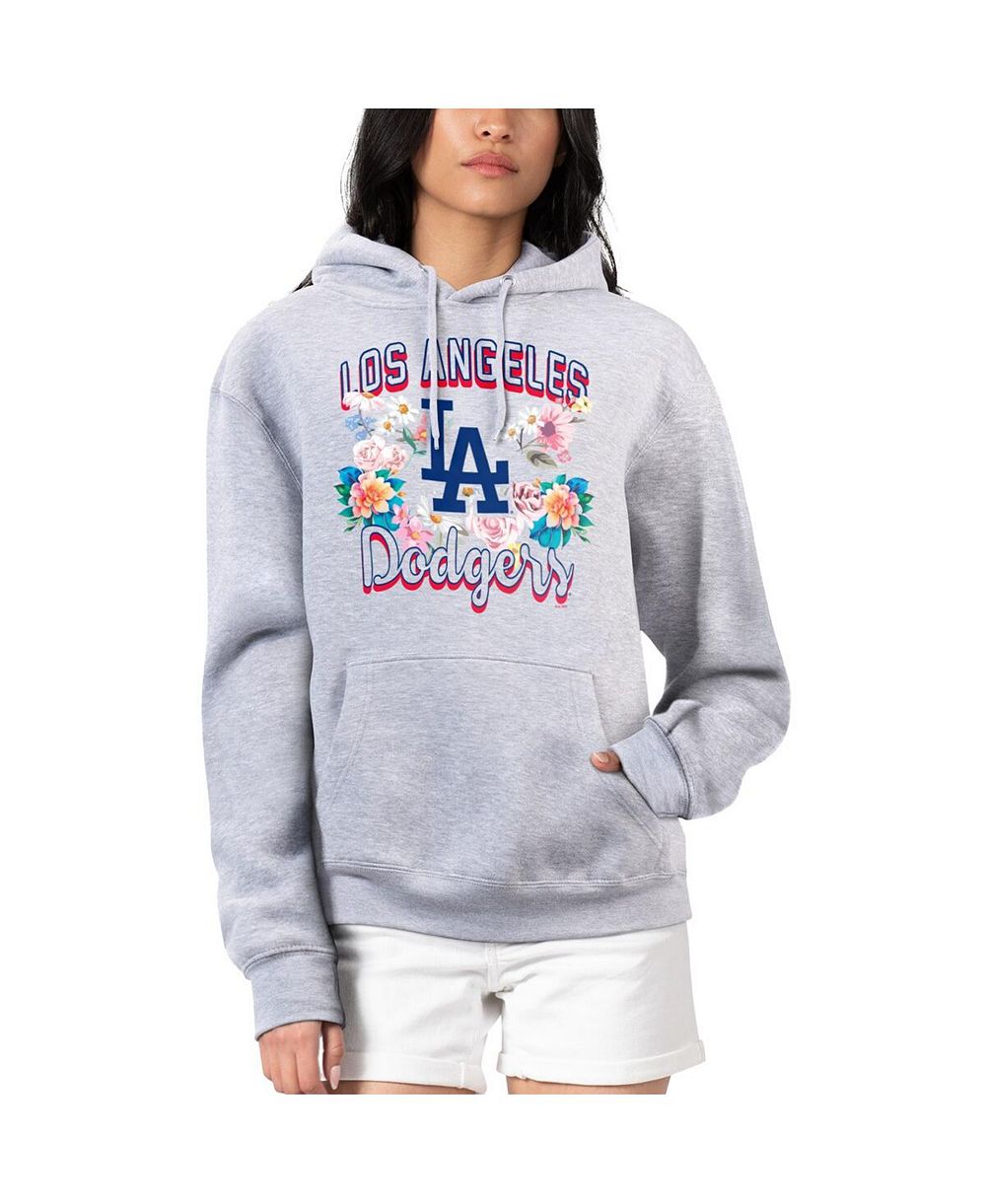 Женское худи G-III 4Her by Carl Banks Los Angeles Dodgers, серое меланж