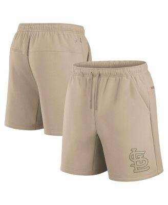 Шорты Fanatics из мягкого флиса для мужчин и женщин Khaki St. Louis Cardinals Elements