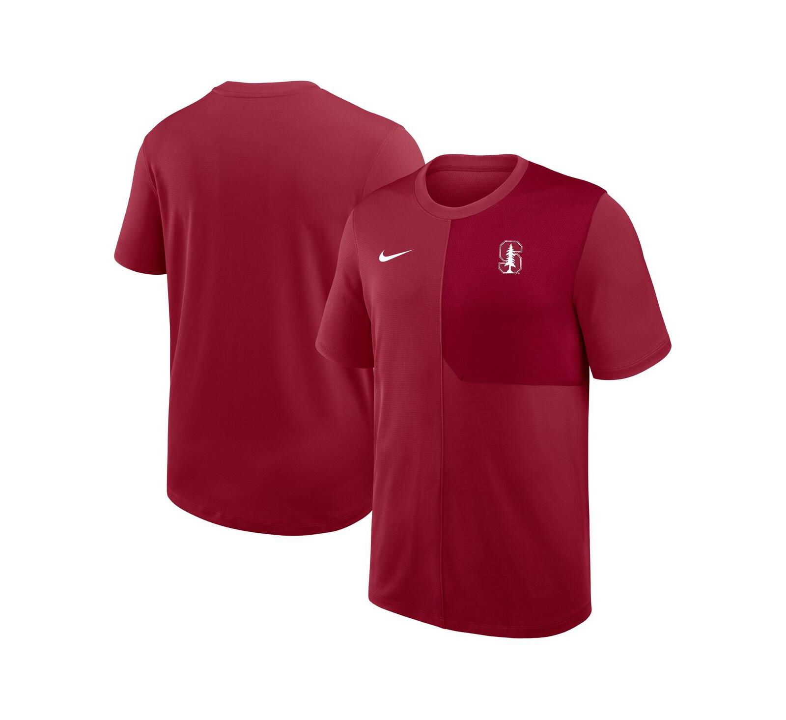 Nike Men's Cardinal Stanford Cardinal 2025 Sideline UV Performance Coach T-Shirt