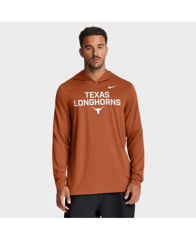Мужское худи-футболка Nike Texas Longhorns 2025 Sideline Performance Orange