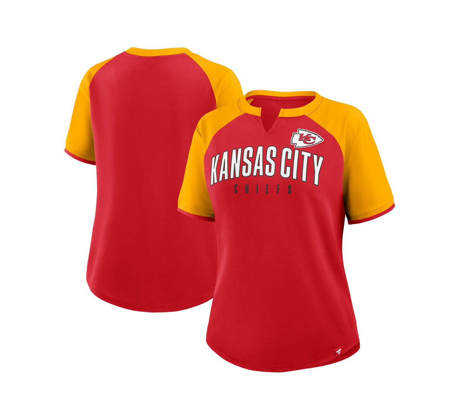 Fanatics Женская футболка Kansas City Chiefs Height Advantage Red/Gold