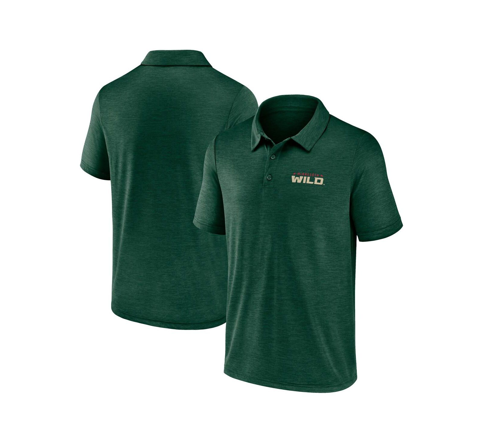 Мужская поло-рубашка Logo Athletic Green Minnesota Wild Unstoppable