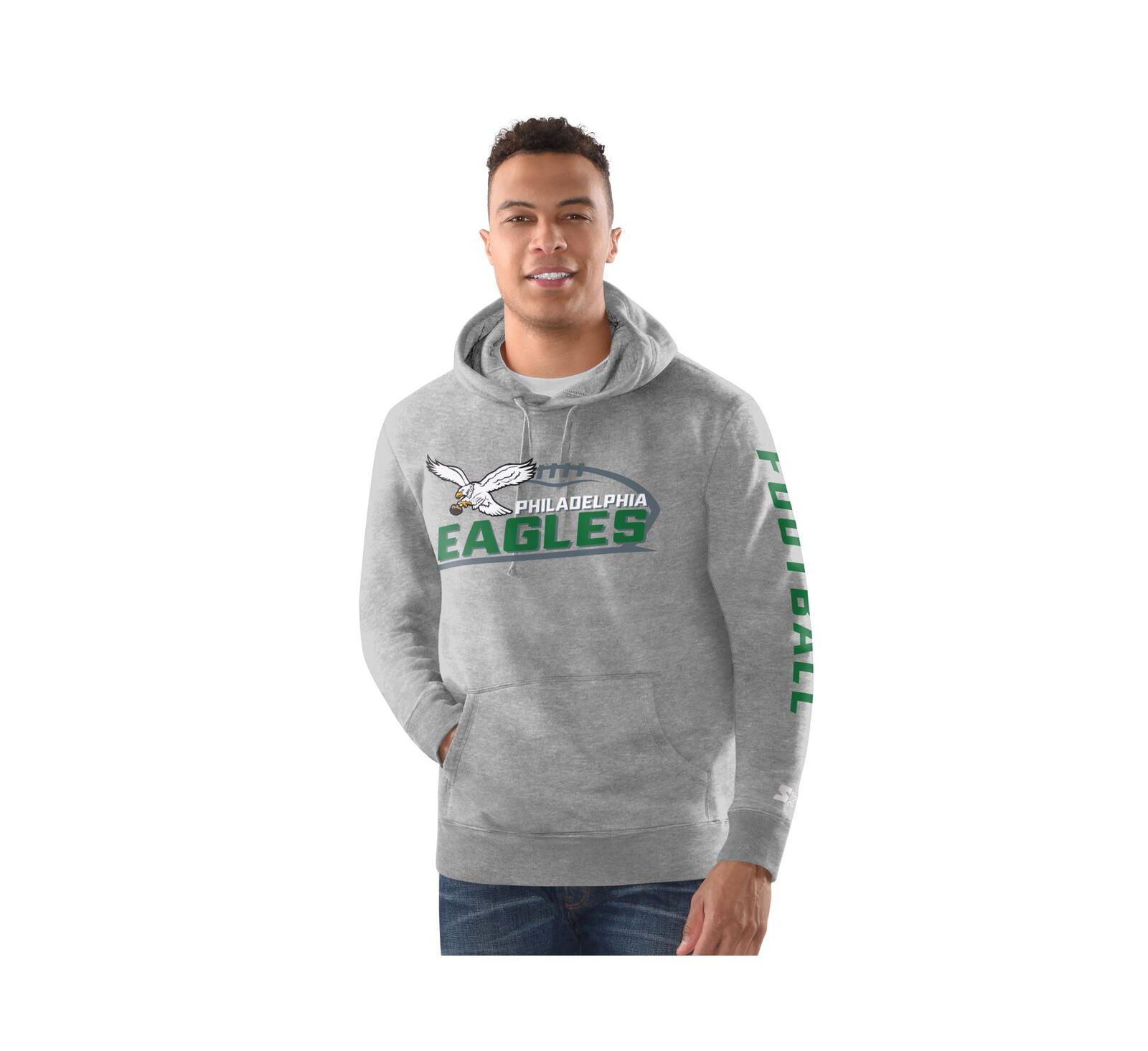 Starter Мужское худи Philadelphia Eagles Heather Gray