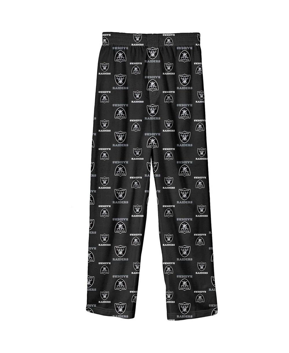 Детские пижамные брюки Outerstuff Las Vegas Raiders Black