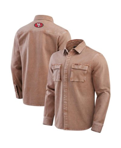 Fanatics Мужская рубашка с длинным рукавом San Francisco 49ers, коричневая