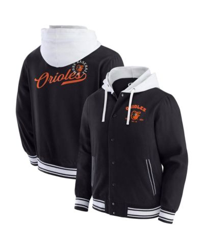 Fanatics Men's Black Baltimore Orioles Full-Snap Hooded Jacket