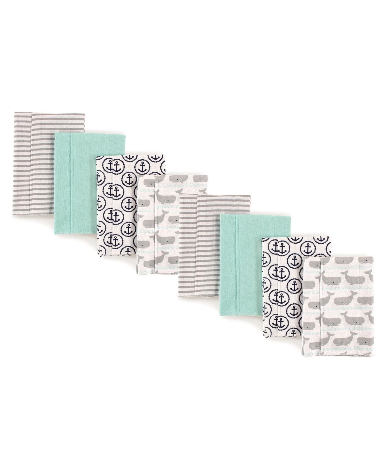 Hudson Baby 4Pk Flannel Burp Cloth