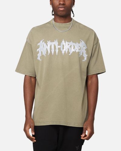 Мужская футболка The Anti Order New Dawn с воротником-стойкой, Beige S