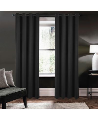 Штора Kate Aurora 1 Piece Black Room Darkening Grommet Top