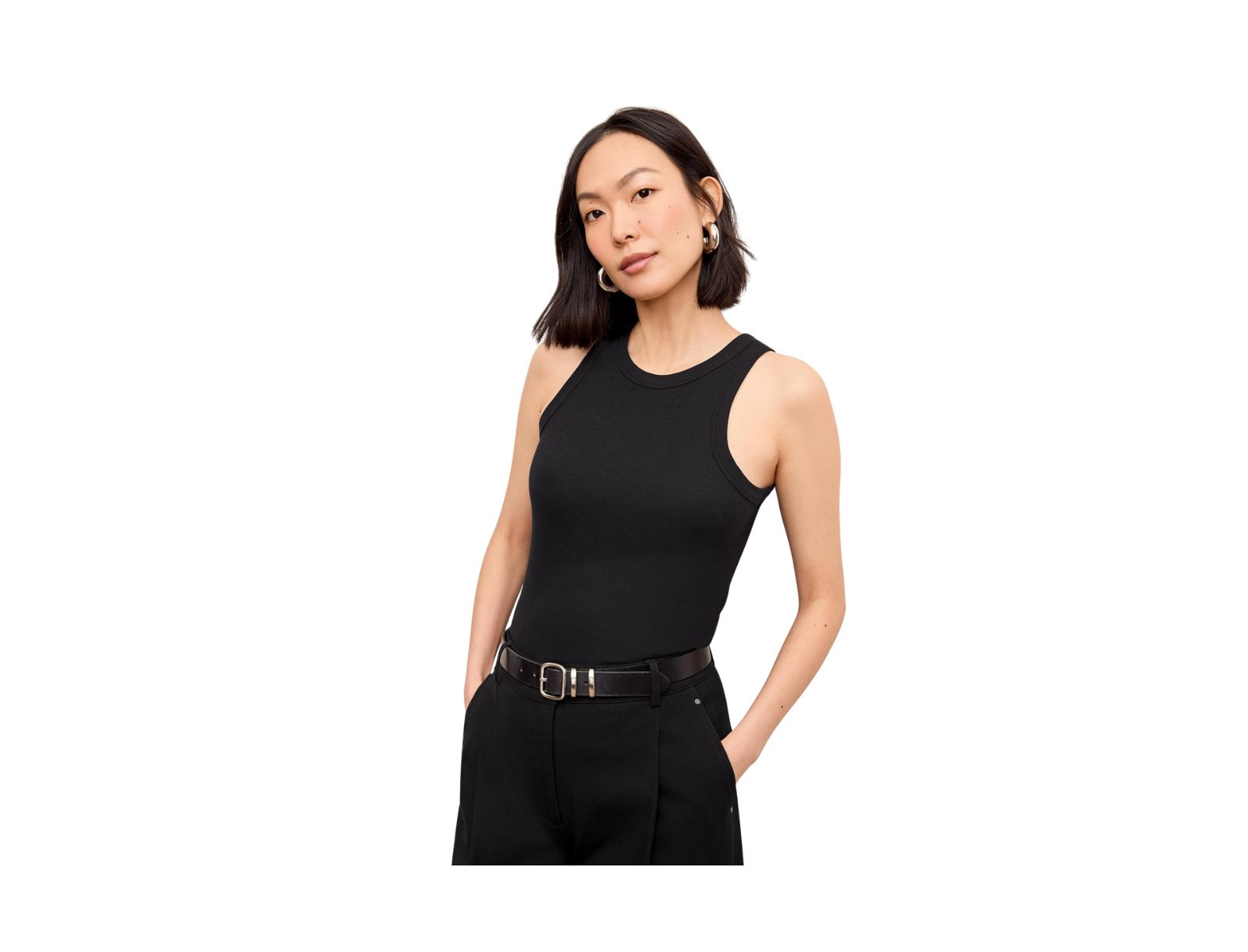M.M.LaFleur Women's Aubry Layering Tank - Organic Ribbed Pima Cotton