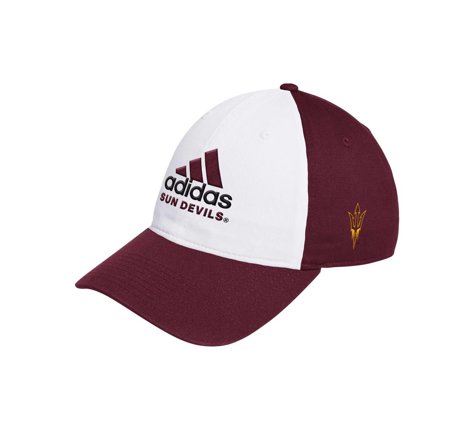 Adidas Men's White/Maroon Arizona State Sun Devils Slouch Adjustable Hat